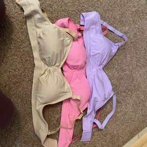 Set of 3 nursing bras.